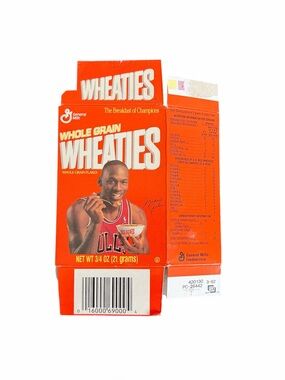General Mills Wheaties Michael Jordan Chicago Bulls Flat Box Mini 1991 Series 27